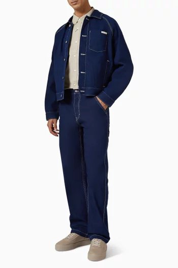 Darted Workwear Jacket in Denim