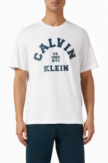 تي شيرت بطبعة قطن