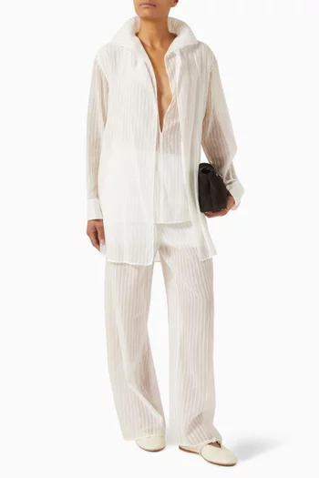 Nan Stripe Oversized Shirt