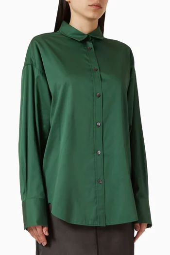 Doona Oversized Shirt in Stretch-cotton