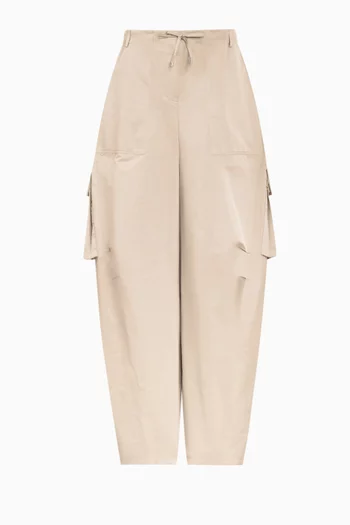 Cargo Pants in Silk Blend