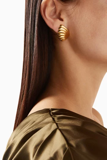 1980s Shell Clip-on Earrings