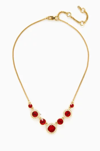 2000s Ruby Red Crystal Necklace