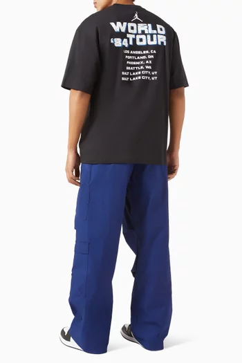 تي شيرت بطبعة قطن