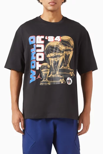 تي شيرت بطبعة قطن