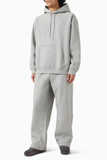 كنزة بغطاء رأس بشعار سولو صوف قطني