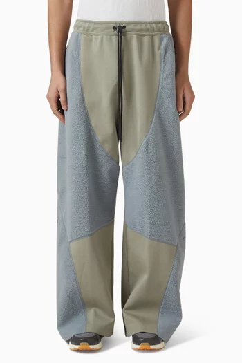 بنطال تيك بوريس بحواف مفتوحة قماش منسوج