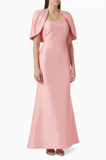 فستان سهرة بكاب ميكادو