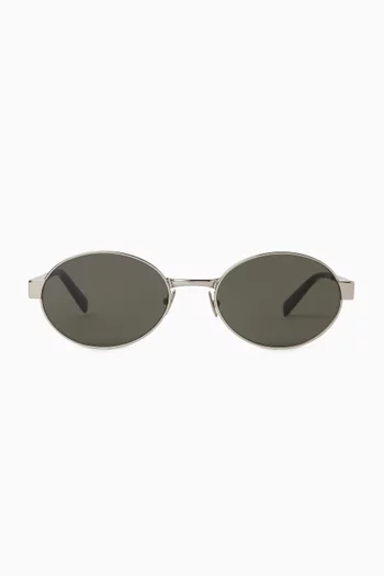 Oval Sunglasses in Metal