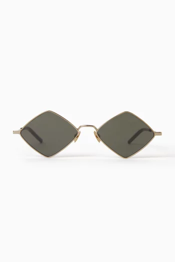 Hexagonal Sunglasses in Metal