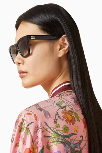 Cat-eye Sunglasses in Acetate