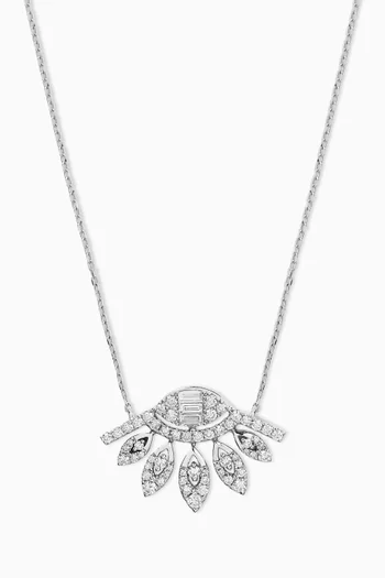 قلادة دريم كاتشر بدلاية مرصعة بالماس ذهب عيار 18