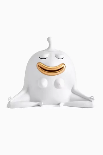 Haas Mediator Incense Burner in 24kt Gold-plated Porcelain