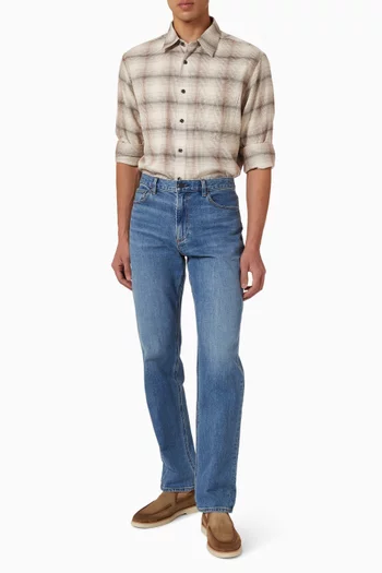 قميص ويكاند بنقشة مربعات بلون باهت