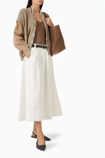 Sartorial Monili Skirt in Twill