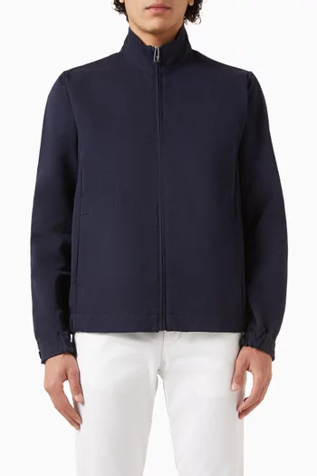 Bomber Jacket in Linen-cotton