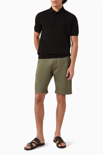 تي شيرت بولو منسوج من القطن