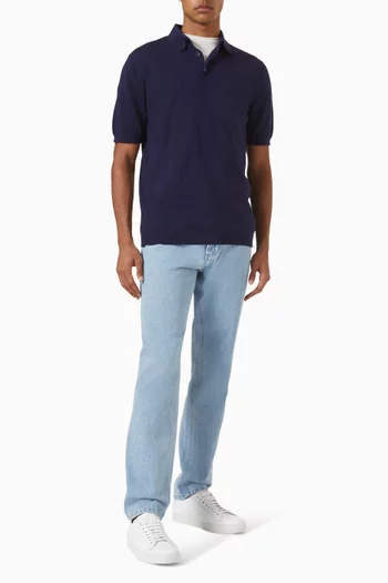 تي شيرت بولو منسوج من القطن