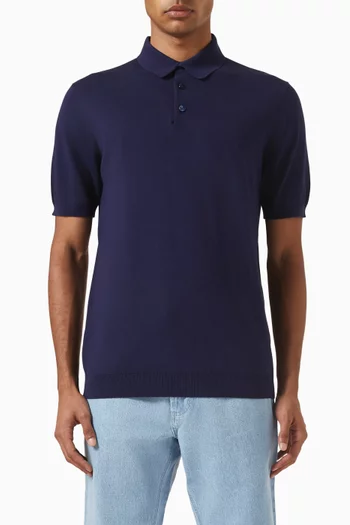 تي شيرت بولو منسوج من القطن