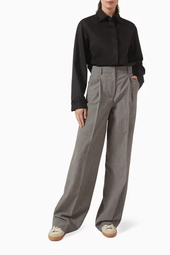 Naomi Wide-leg Pants in Wool