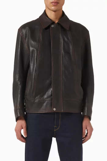 Bomber Jacket in Nappa Leather