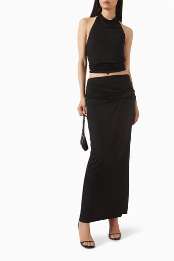 Croissant Draped Skirt