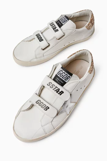 Classic Old School Sneakers in Leather