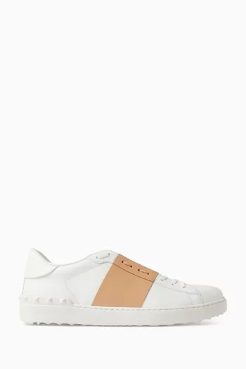 سنيكرز مفتوح جلد