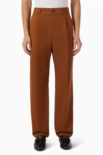 VLogo Patch Pants in Cotton Gabardine