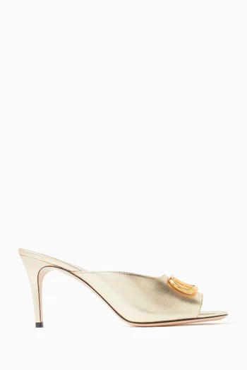 VLogo Signature 80 Mules in Laminated Nappa