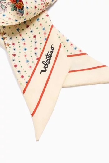 وشاح باندو بابيي بنقشة زهور حرير