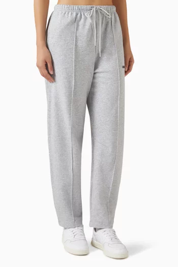 Barrel-leg Sweatpants in Cloud Fleece