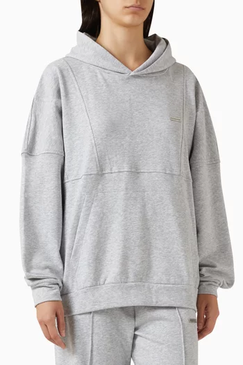 Boxy-fit Hoodie in Cloud Fleece