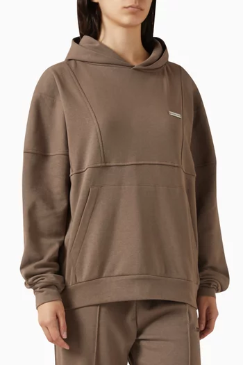 Boxy-fit Hoodie in Cloud Fleece