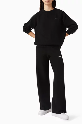 Wide-leg Sweatpants in Cloud Knit