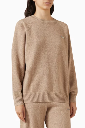 Knitted Sweatshirt in Cloud Knit