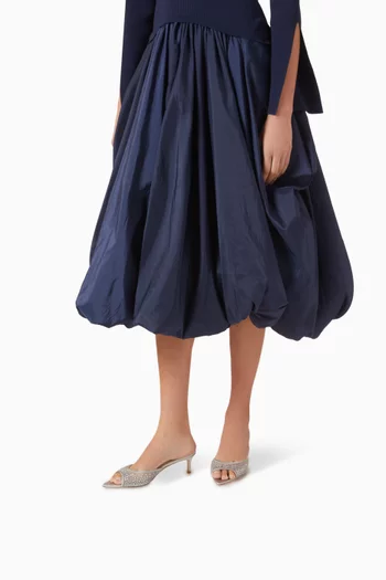 Anisa 55 Crystal Mule Sandals in Mesh