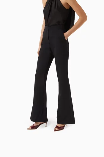 حذاء سيزي مفتوح من الخلف بكعب 70 مم جلد وكلوريد متعدد الفينيل