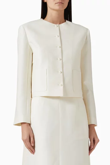 Sofia Jacket in Wool-silk Blend