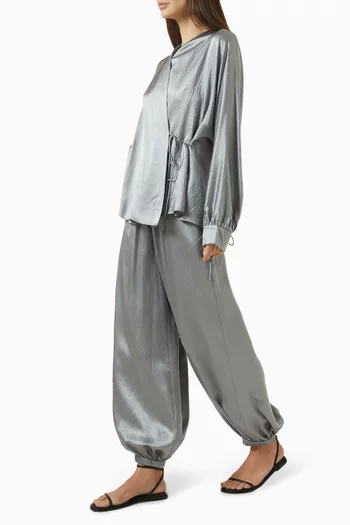 Selene Pants in Mulberry Silk