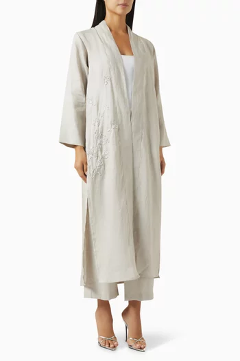 3-piece Travel Abaya Set in Linen