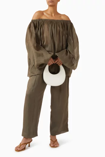 بلوزة بيترا بتصميم منفوخ