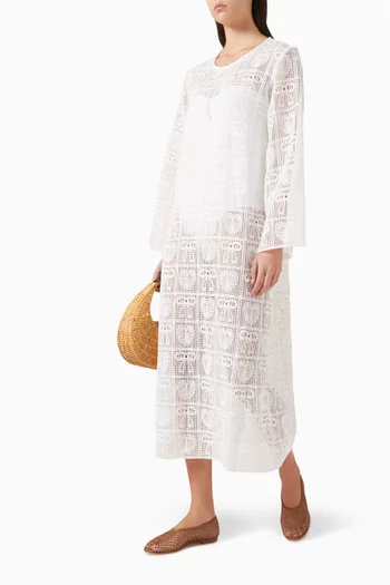 Maxi Kaftan in Crochet