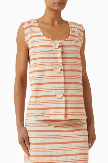 بلوزة أليس كروشيه