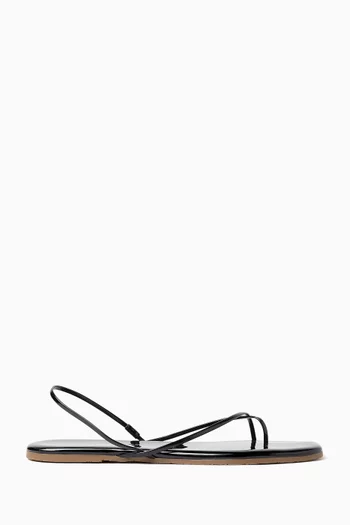 Millie Flat Sandals in Leather