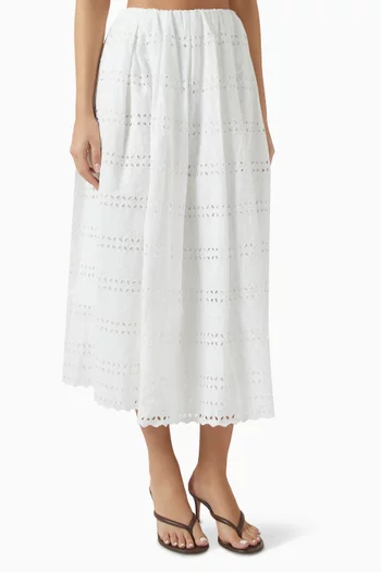 Perla Embroidered Skirt
