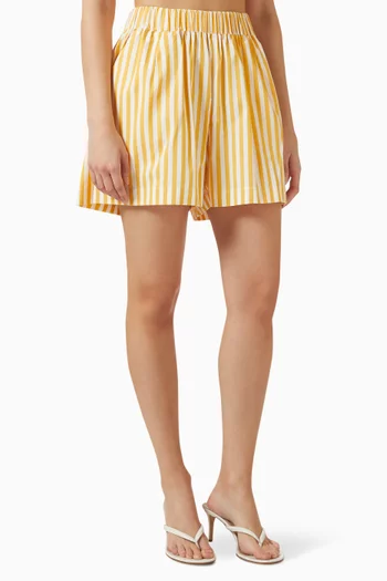 Clemente Striped Shorts in Cotton