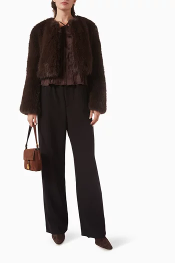 Casimira Jacket in Faux Fur