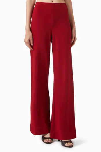 Stroll Straight-leg Pants in Satin