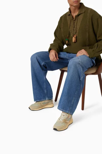 Reelwind Low Sneakers in Suede & Nylon